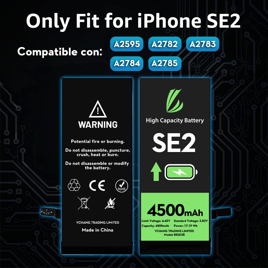 Amazon | LL TRADER iPhone SE 2020用バッテリー、4500mAh大容量